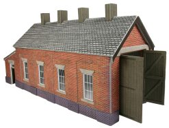 Metcalfe PO331 Red Brick Single Track Engine Shed (OO Gauge)