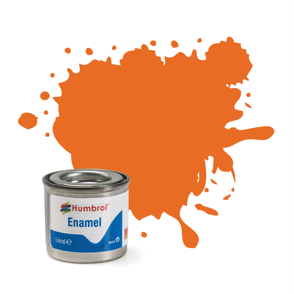 Humbrol Enamel Paint: 046 Orange Matt AA0046 (14ml)