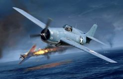 Academy 12355 US Navy F4F-4 Wildcat "Battle of Midway" Fighter Aircraft (1:48 Scale)
