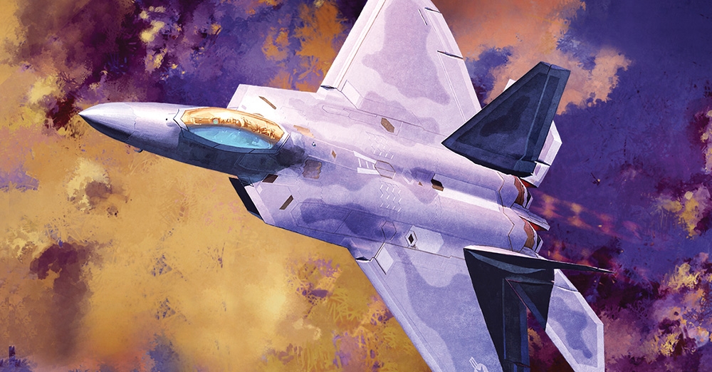 Academy 12423 US Air Force F-22A Raptor Fighter Aircraft (1:72 Scale)