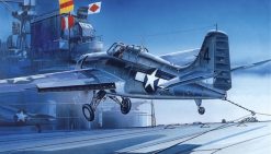 Academy 12451 US Navy F4F-4 Wildcat Fighter Aircraft (1:72 Scale)
