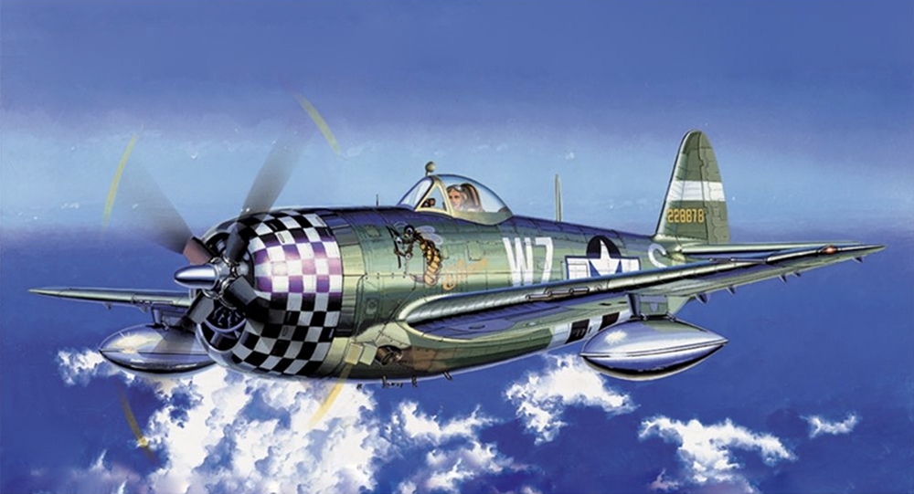 Academy 12474 US Air Force P-47D Thunderbolt 'Eileen' Fighter Aircraft (1:72 Scale)