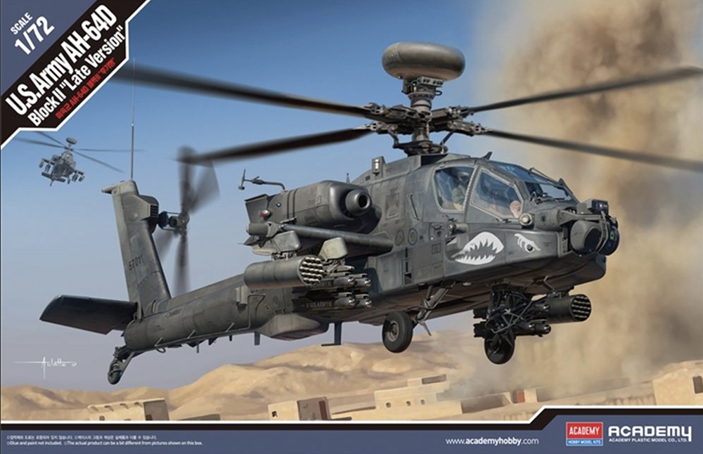 Academy 12551 US Army AH-64D Block II ''Late Version'' Helicopter (1:72 Scale)