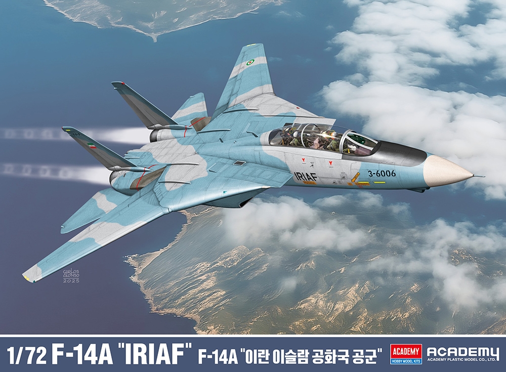 Academy 12594 Iran Air Force F-14A "IRIAF" Fighter Aircraft (1:72 Scale)