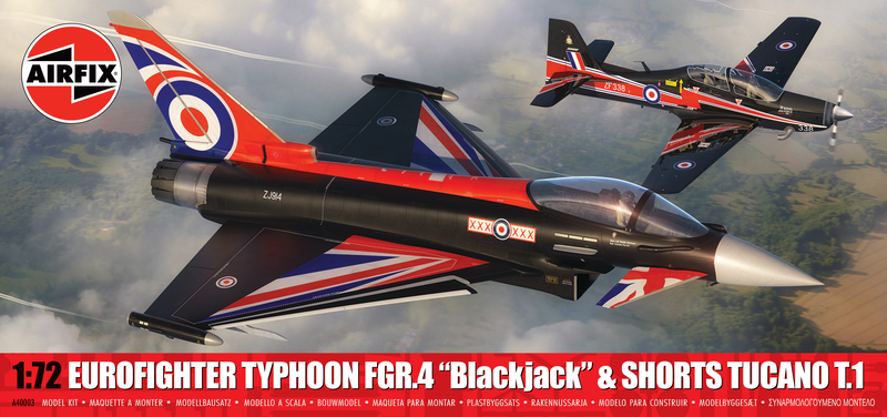 Airfix A40003 Eurofighter Typhoon FGR.4 "Blackjack" & Shorts Tucano T.1 - Twin Pack (1:72 Scale)