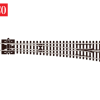 Peco SL-E388 Electrofrog Turnout, Large Radius, Right Hand (N Gauge)