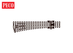Peco SL-E396 Turnout, Medium Radius, Left Hand (N Gauge)