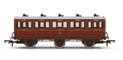 Hornby R40539 LB&SCR - 6 Wheel - Third Class Coach - 612 (OO Gauge)