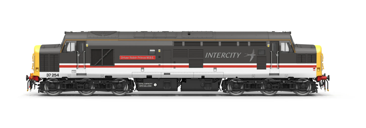 Hornby TT3045M BR - Intercity - Class 37 - 37254 'Driver Robin Prince M.B.E.' Dcc Ready Next 18 Socket (TT:120 Gauge) Free Postage