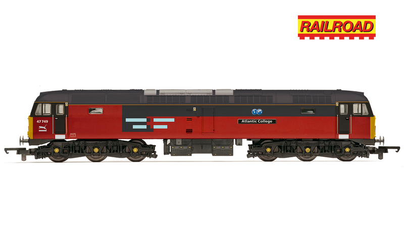Hornby R30543 RailRoad: RES - Class 47 - 'Atlantic Collage' 47749 Dcc Ready 21 Pin Socket (OO Gauge) Free Postage