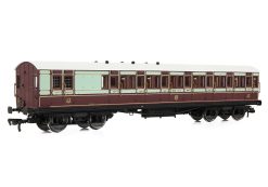 EFE Rail E86028 54ft non-Corridor Brake Third Caledonian Railway Plum & Off-White (OO Gauge)