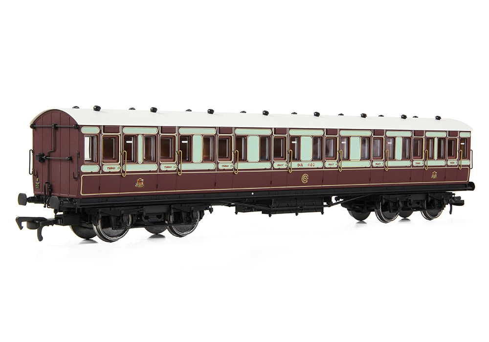 EFE Rail E86030 54ft non-Corridor Composite Caledonian Railway Plum & Off-White (OO Gauge)