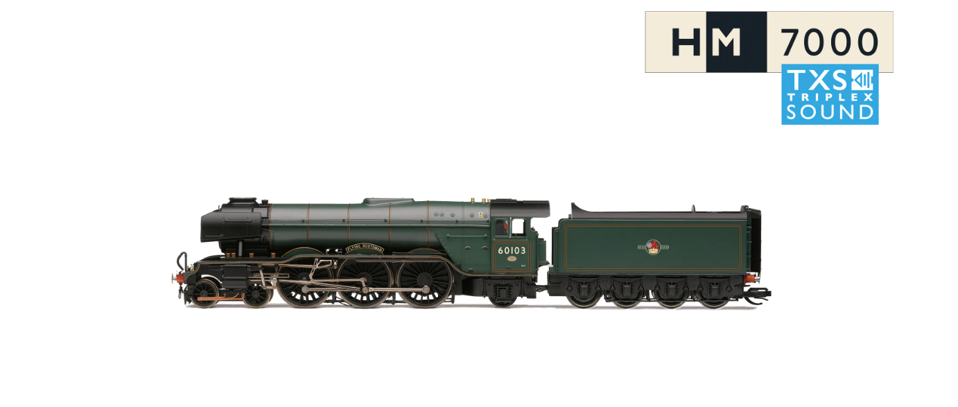 Hornby TT3056TXSM BR (Late) - Class A3 - 60103 'Flying Scotsman' - Preserved DCC Sound (TT1:20 Gauge) Free Postage