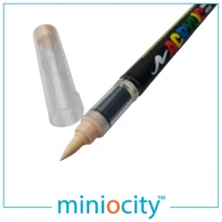 Miniocity 001-214 Acrylic Paint Pen - Fencing Cream (Mixed Gauges)