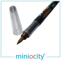 Miniocity 001-215 Acrylic Paint Pen - Fencing Brown (Mixed Gauges)