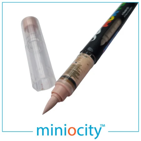 Miniocity 001-216 Acrylic Paint Pen - Dark Stone (Mixed Gauges)