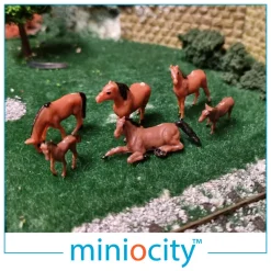 Miniocity 076-500 Horses Pack of 6 (OO Gauge)