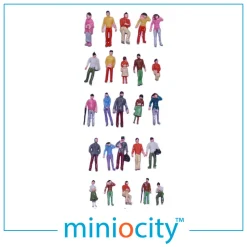 Miniocity 076-509 Figures Pack of 25 (OO Gauge)