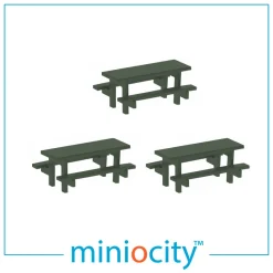 Miniocity 076-700 Picnic Tables Pack of 3 (OO Gauge)