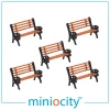 Miniocity 076-706 Benches Pack of 5 (OO Gauge)