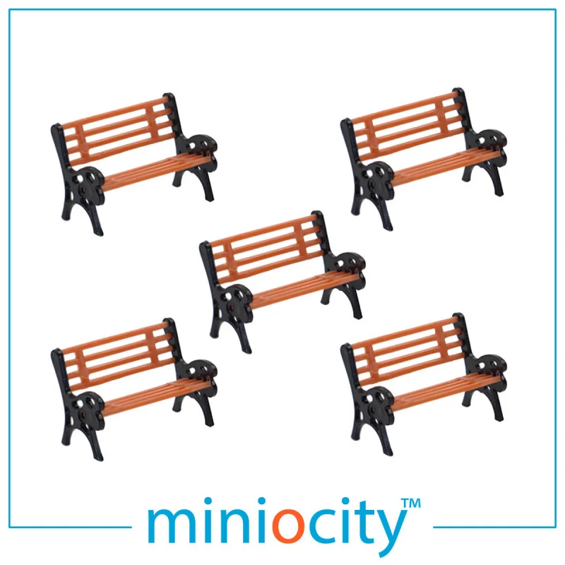 Miniocity 076-706 Benches Pack of 5 (OO Gauge)