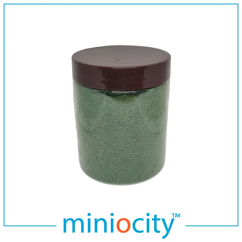 Miniocity 001-002 Flock Grass Dark Green 200ml (Multiple Gauges)