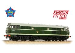 Bachmann Branchline 35-801ASFX Class 30 D5617 BR Green Late Crest Dcc Sound Deluxe (OO Gauge)