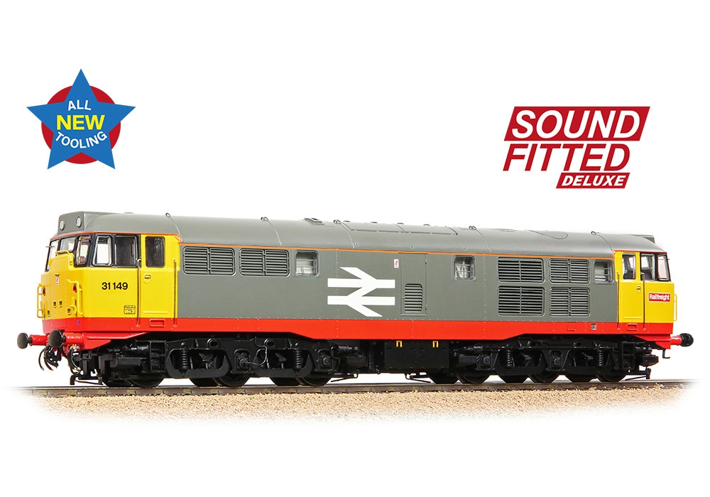 Bachmann Branchline 35-821ASF Class 31/1 Refurbished 31149 BR Railfreight Red Stripe Dcc Sound Deluxe (OO Gauge)