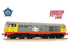 Bachmann Branchline 35-821SFX Class 31/1 Refurbished 31180 BR Railfreight Red Stripe Dcc Sound Deluxe (OO Gauge)