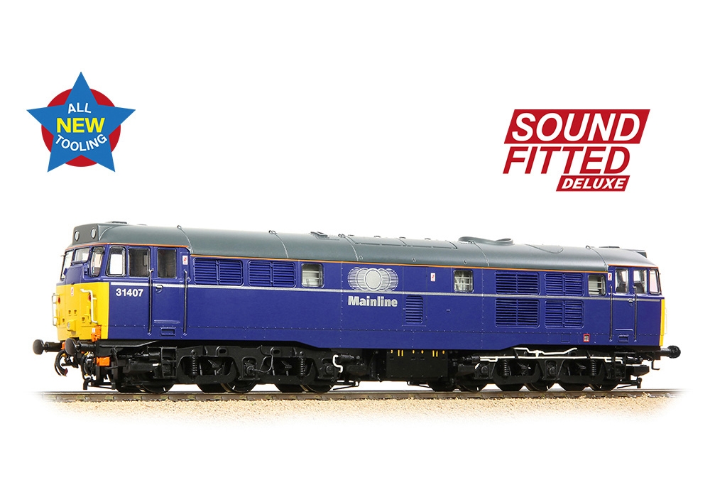 Bachmann Branchline 35-830SFX Class 31/4 Refurbished 31407 Mainline Freight Dcc Sound Deluxe (OO Gauge)