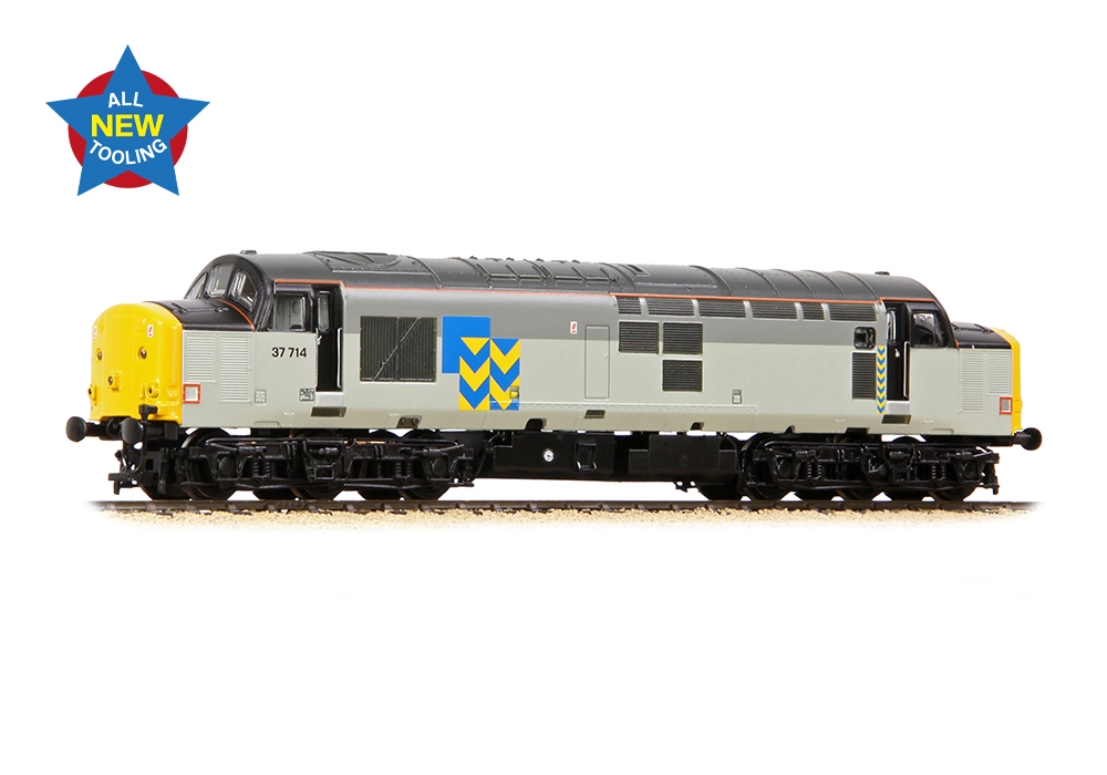 Graham Farish 372-111 Class 37/7 37714 BR Railfreight Metals Sector Dcc Ready Next 18 Socket (N Gauge) Free Postage