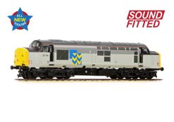 Graham Farish 372-111SF Class 37/7 37714 BR Railfreight Metals Sector Dcc Sound (N Gauge) Free Postage