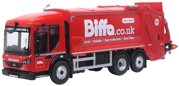 Oxford Diecast 76DE001 Dennis Eagle Olympus Refuse Truck Biffa (1:76 Scale)