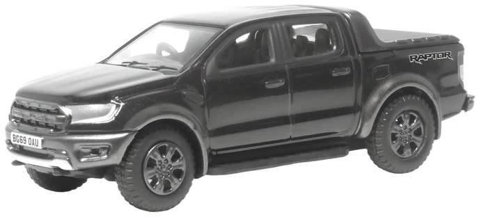 Oxford Diecast 76FR001 Ford Ranger Raptor Agate Black Metallic (1:76 Scale)