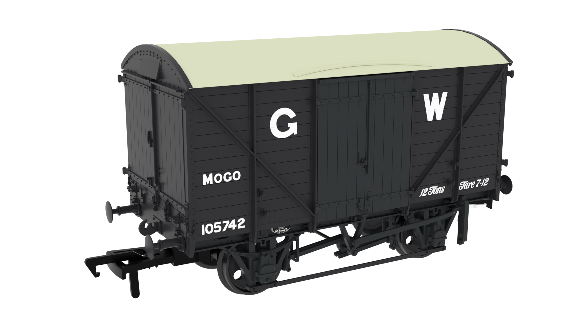 Rapido Trains 813302 Diagram G31 MOGO Van – No.105742 GWR Grey 16″ (OO Gauge)