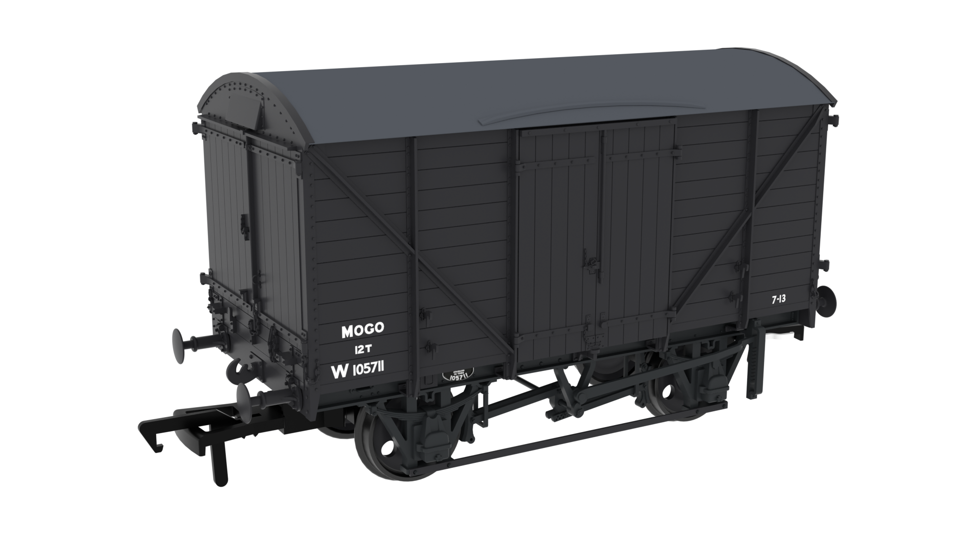 Rapido Trains 813309 Diagram G31 MOGO Van – No.W105711 BR(W) Grey (OO Gauge)