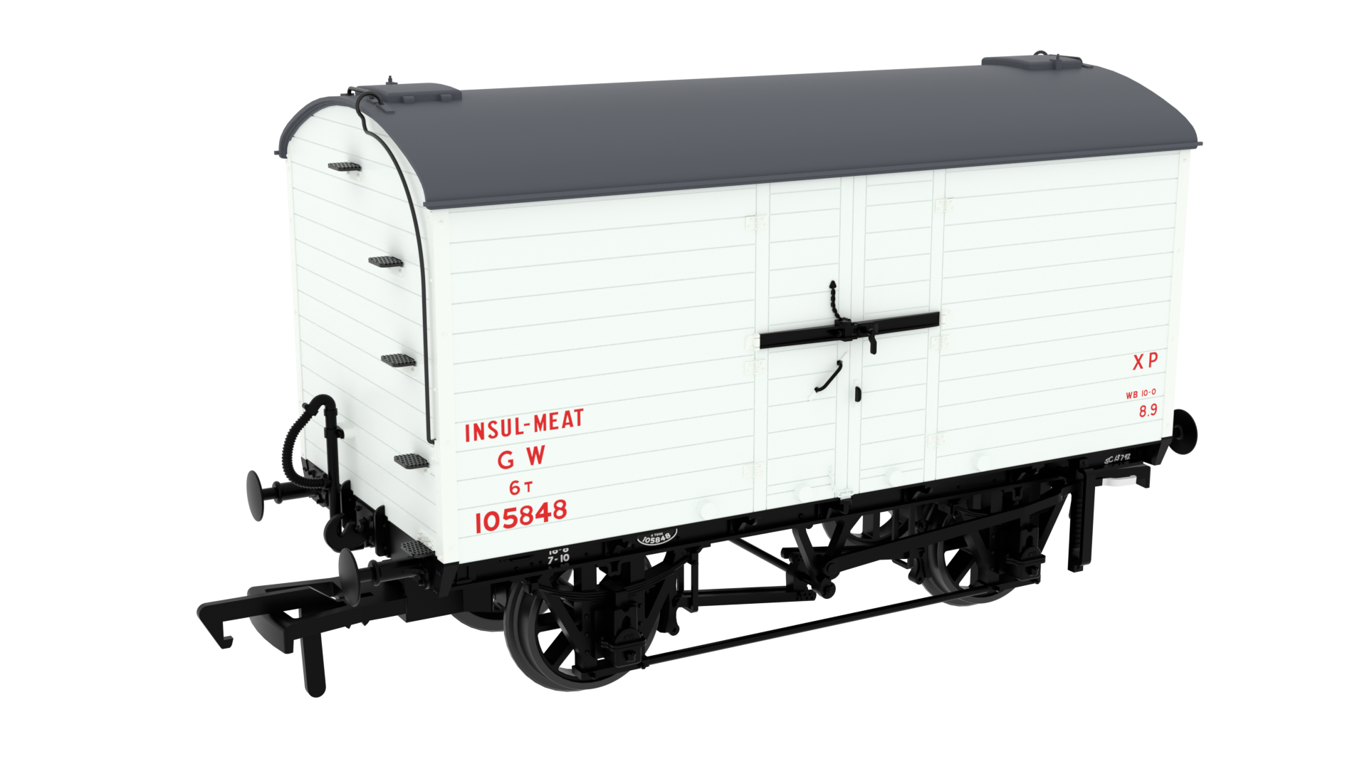 Rapido Trains 813905 Diagram X9 MICA – No.105848 GWR Post-36 White (OO Gauge)