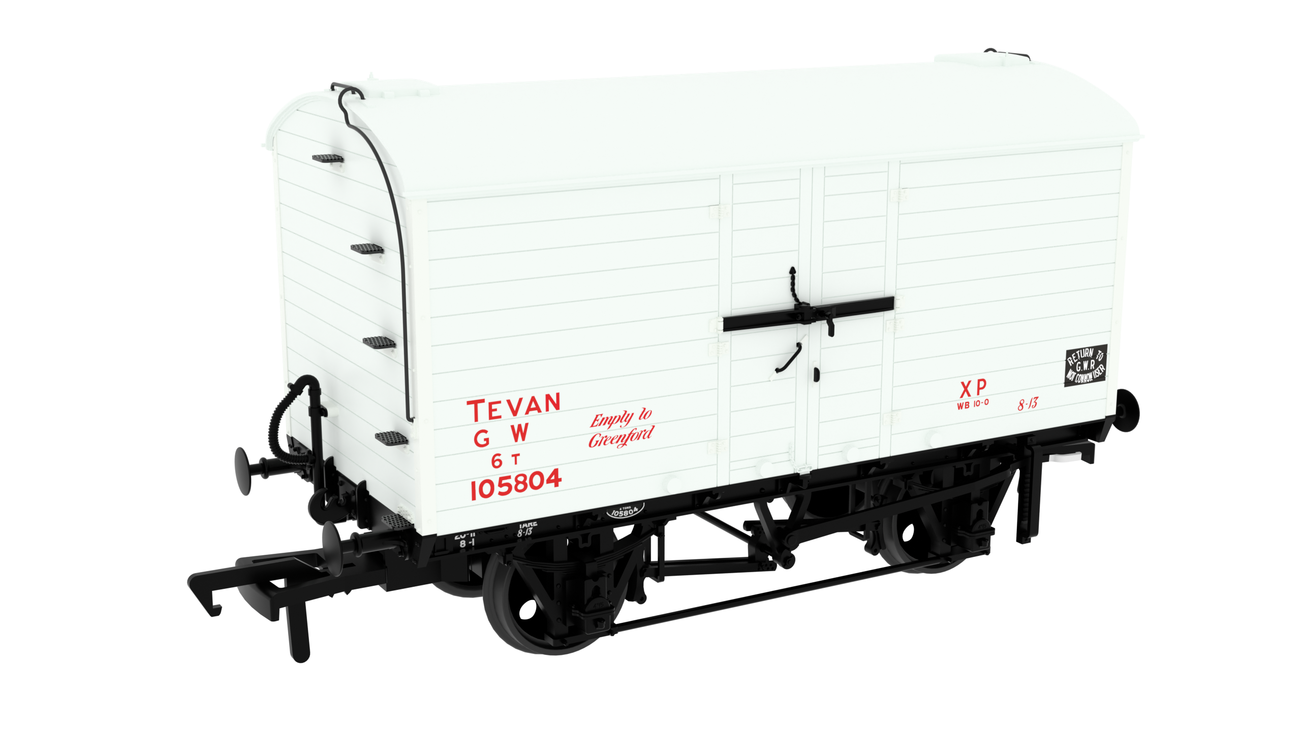 Rapido Trains 813907 Diagram V32 TEVAN – No.105804 GWR Post-36 White (OO Gauge)