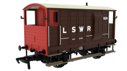 Rapido Trains 820001 LSWR / WD 20T Brake Van – No. 6529 LSWR Brown (OO Gauge)