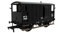 Rapido Trains 820003 LSWR / WD 20T Brake Van – No. 71801 WD Black (OO Gauge)