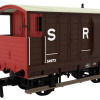 Rapido Trains 820010 LSWR / WD 20T Brake Van – No. 54973 SR Brown (pre-36) (OO Gauge)
