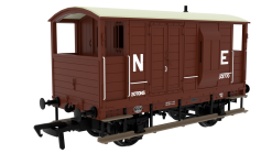 Rapido Trains 820011 LSWR / WD 20T Brake Van – No. 601770 LNER Oxide (pre-36) (OO Gauge)