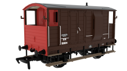 Rapido Trains 820014 LSWR / WD 20T Brake Van – No. 55104 SR Brown (post-36) (OO Gauge)