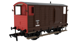 Rapido Trains 820015 LSWR / WD 20T Brake Van – No. 54959 SR Brown (post-36) (OO Gauge)
