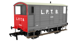Rapido Trains 820017 LSWR / WD 20T Brake Van – No. 634256 LPTB Grey (OO Gauge)