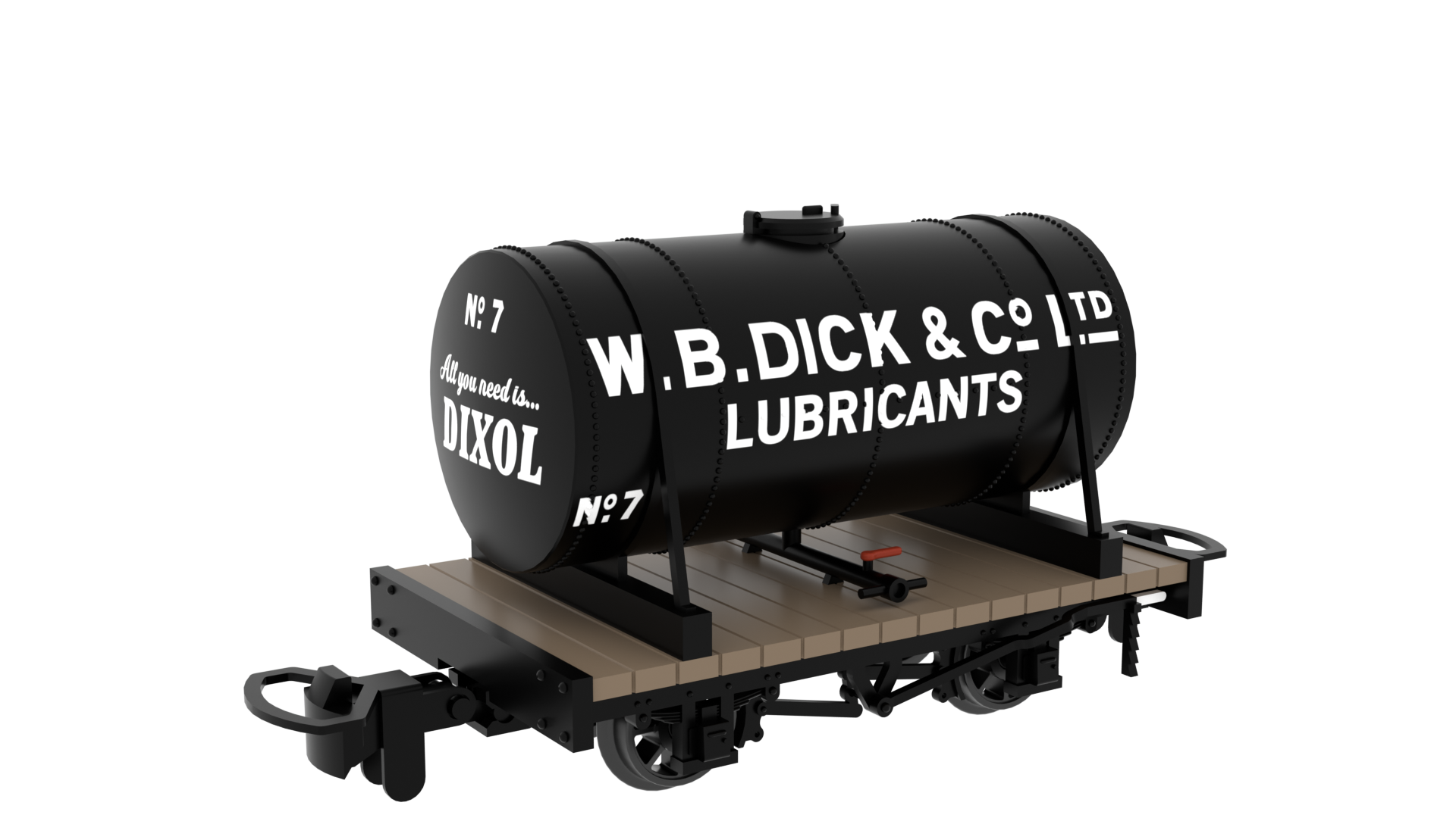 Rapido Trains 990110 Cylindrical Tank – W. B. Dick & Co. No.7 (009 Gauge)