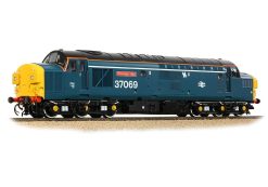 Bachmann Branchline 35-312 Class 37/0 Split Headcode 37069 'Thornaby TMD' BR Blue White Stripe Dcc Ready 22 Pin Socket (OO Gauge)