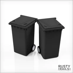 Rusty Rails Modelling 002 Wheelie Bins (10 pack) (OO Gauge)