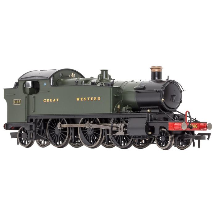 Dapol 4S-041-008 Large Prairie 3146 GWR Green Great Western Dcc Ready Next 18 Socket (OO Gauge)