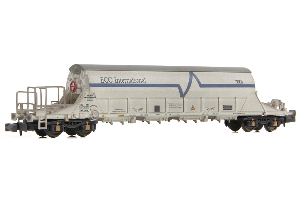 EFE Rail E87530 PBA Tiger TRL 11606 ECC International White Weathered (N Gauge)
